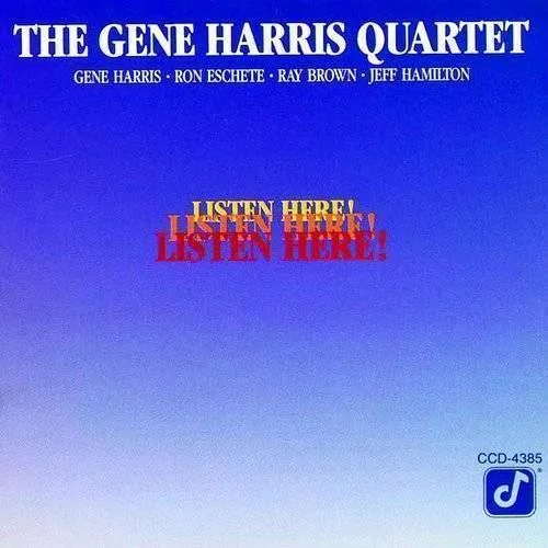 Gene Harris Quartet - Listen Here vinyl record cover