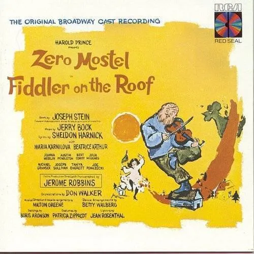 Original Broadway Cast/Zero Mostel - Fiddler on the Roof (Original Broadway Cast Recording) vinyl record cover