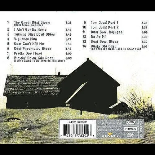 Woody Guthrie - Dust Bowl Ballads vinyl record cover
