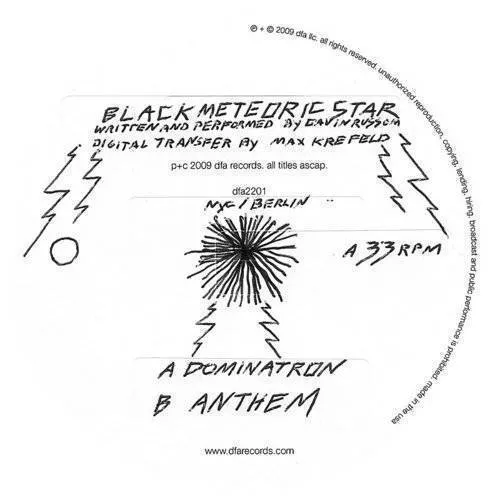 Black Meteoric Star - Dominatron vinyl record cover