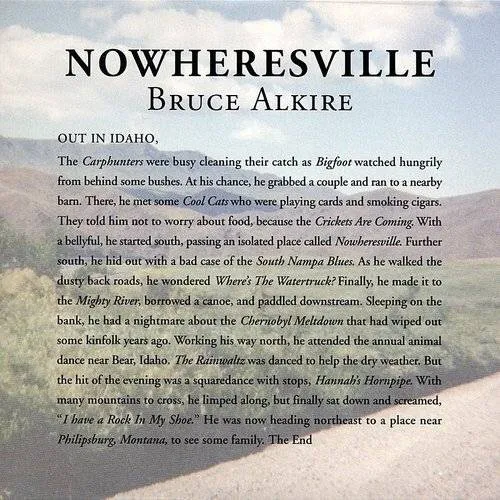 Bruce Alkire - Nowheresville vinyl record cover