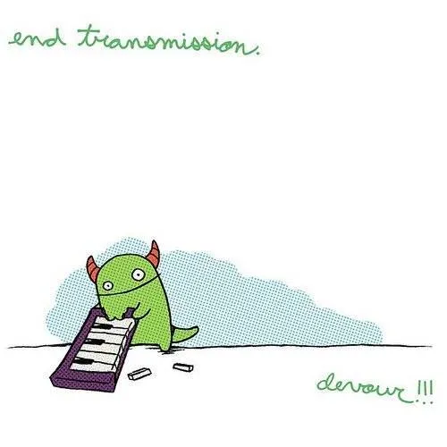 End Transmission - Devour vinyl record cover