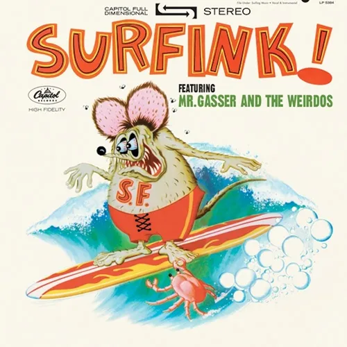 Mr Gasser & The Weirdos - Surfink vinyl record cover
