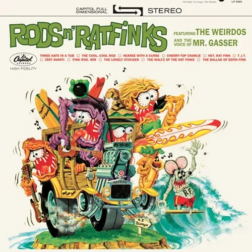 Mr Gasser & The Weirdos - Rods and Ratfinks vinyl record cover