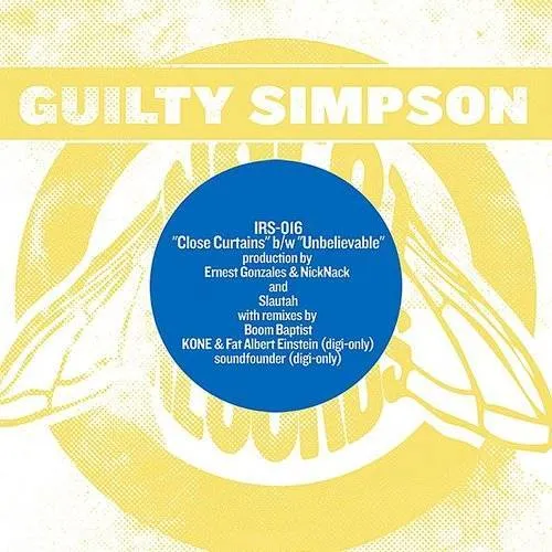 Guilty Simpson - Close Curtains/Unbelievable vinyl record cover