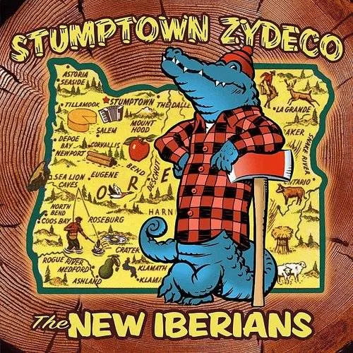 The New Iberians Zydeco Blues Band - Stumptown Zydeco vinyl record cover