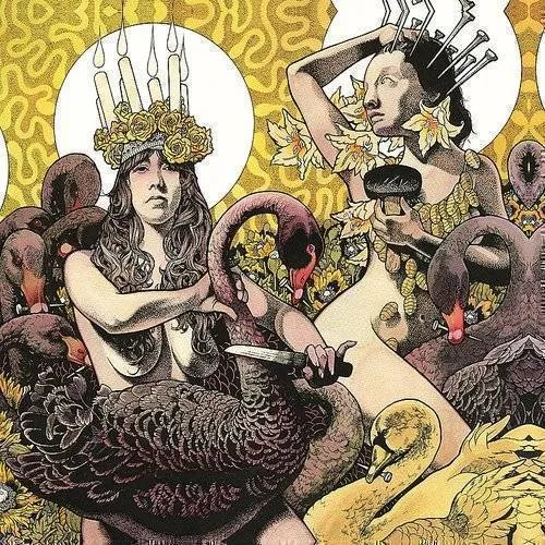 Baroness - Yellow and Green vinyl record cover