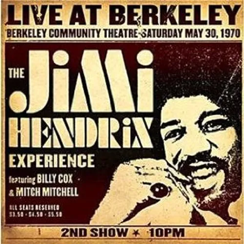 The Jimi Hendrix Experience - Jimi Hendrix Experience Live At Berkeley vinyl record cover