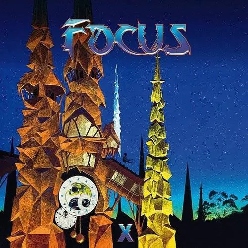 Focus - X. (Blue Vinyl) (Blue) vinyl record cover