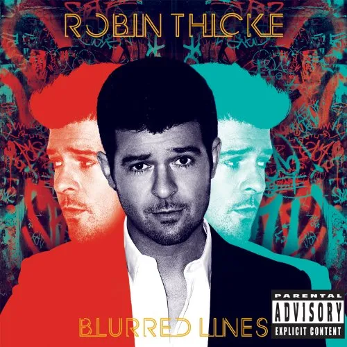 Robin Thicke - Blurred Lines vinyl record cover