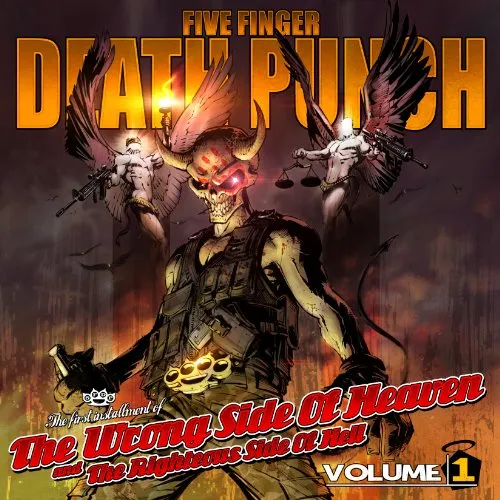 Five Finger Death Punch - The Wrong Side Of Heaven & The Righteous Side Of Hell, Vol. 1 vinyl record cover