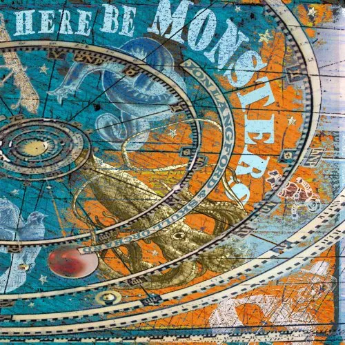 Jon Langford & Skull Orchard - Here Be Monsters vinyl record cover
