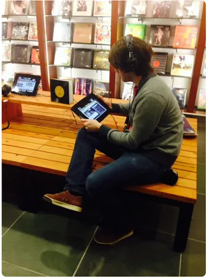 Listening Enjoyment at Sub Pop Table