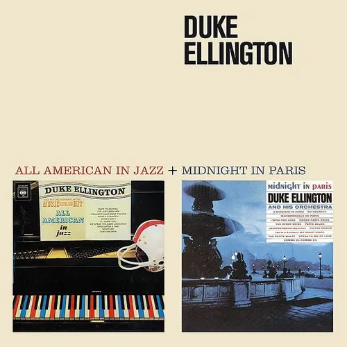 Duke Ellington - All American In Jazz + Midnight In Paris vinyl record cover