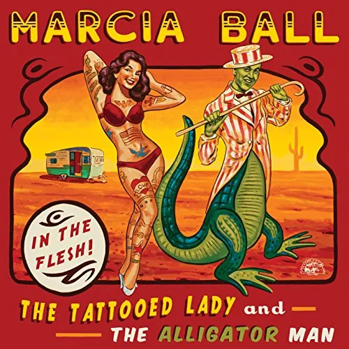 Marcia Ball - Tattooed Lady & the Alligator Man vinyl record cover