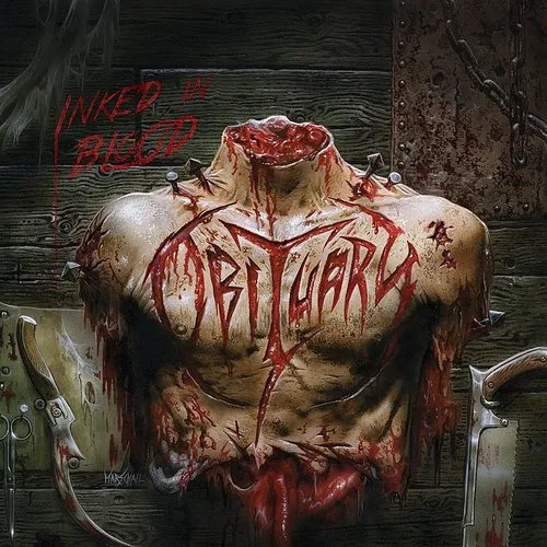 Obituary - Inked In Blood vinyl record cover