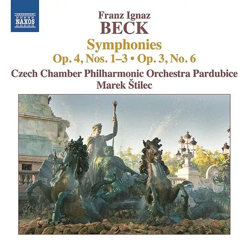 Beck / Stilec / Czech Chamber Phil Orch Pardubice - Syms Op. 4 1-3 & Op. 3 6 vinyl record cover