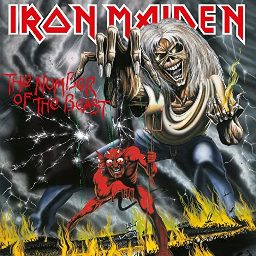Iron Maiden - Number Of The Beast vinyl record cover