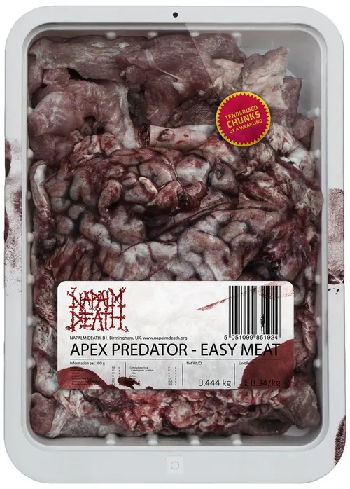 Napalm Death - Apex Predator - Easy Meat vinyl record cover