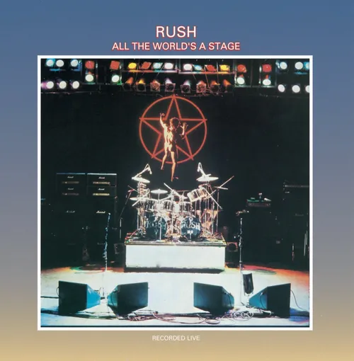 Rush - All The World's A Stage vinyl record cover