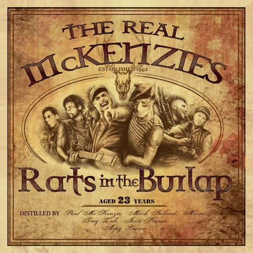 The Real Mckenzies - Rats in the Burlap vinyl record cover