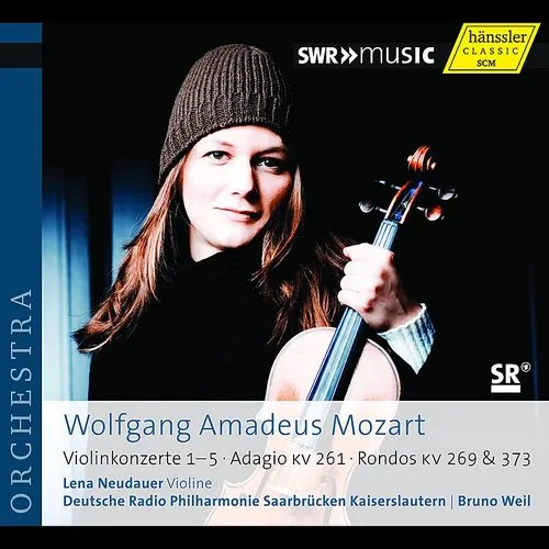 Mozart / Neudauer / Deutsche Radio Phil - VLN Cons 1-5 & Other Works for Orch vinyl record cover