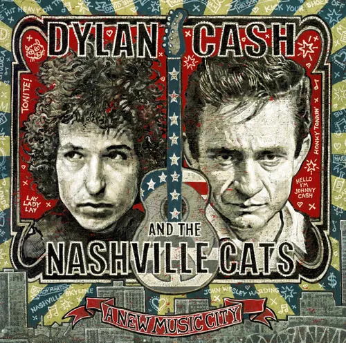 Bob Dylan - Dylan, Cash & the Nashville Cats: A New Music City vinyl record cover