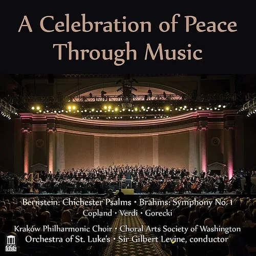 Copland / Krakow Philharmonic Choir / Sir Gilbert - Celebration of Peace Through Music vinyl record cover