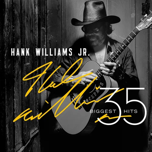Hank Williams Jr. - 35 Biggest Hits vinyl record cover