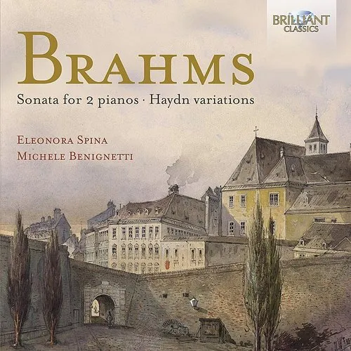 Michele Benignetti /Spina,Eleonora - Sonata for 2 Pianos Haydn Variations vinyl record cover