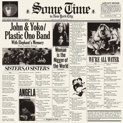 John Lennon - Some Time In New York City vinyl record cover