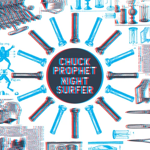 Chuck Prophet - 3D Night Surfer 7 Inch Singles Collection vinyl record cover