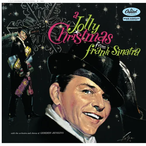 Frank Sinatra - A Jolly Christmas From Frank Sinatra vinyl record cover