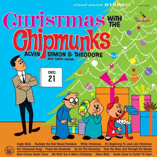 Chipmunks - Christmas With The Chipmunks vinyl record cover