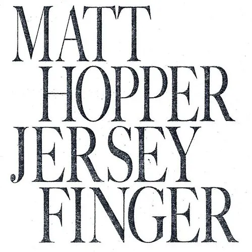 Matt Hopper - Jersey Finger vinyl record cover