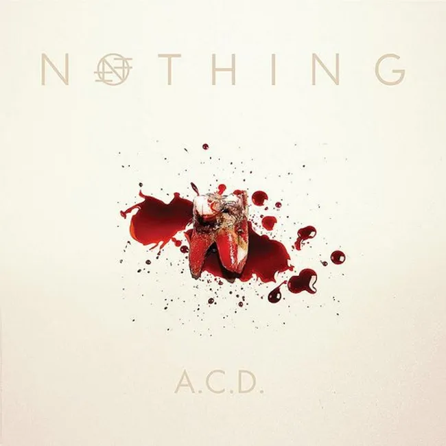 Nothing - A.c.d. (white Vinyl/silk Screened B-side) vinyl record cover