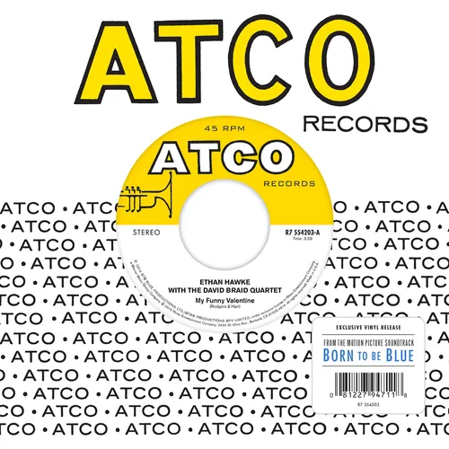 Born to Be Blue / O.S.T. - "My Funny Valentine" b/w I've Never Been In Love Before" vinyl record cover