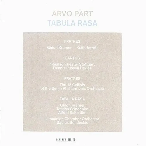 Various Artists - Tabula Rasa vinyl record cover