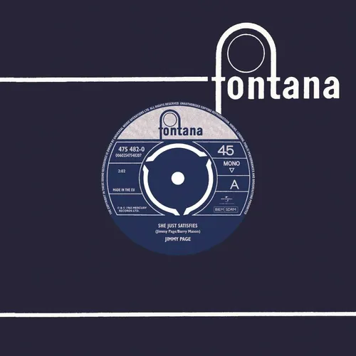 Jimmy Page - She Just Satisfies vinyl record cover