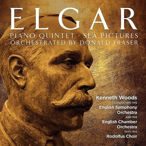 Elgar / Woods / English Co - Piano Quintet / Sea Pictures vinyl record cover