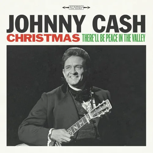 Johnny Cash - Christmas: There'll Be Peace In The Valley vinyl record cover