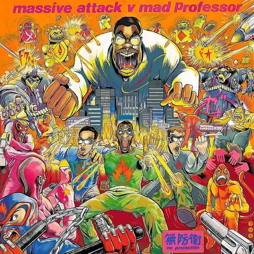 Massive Attack - No Protection vinyl record cover