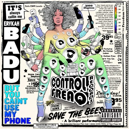 Erykah Badu - But You Caint Use My Phone vinyl record cover