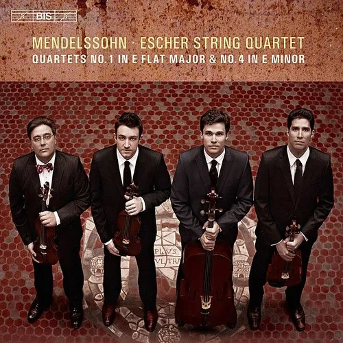 Mendelssohn / Escher String Quartet - String Quartets Nos. 1 & 4 vinyl record cover