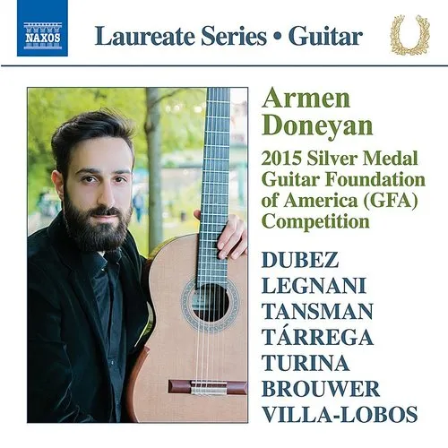 Dubez / Legnani / Tansman / Tarrega / Turina - Armen doneyan: 2015 Silver Medal Guitar Foundation of America vinyl record cover