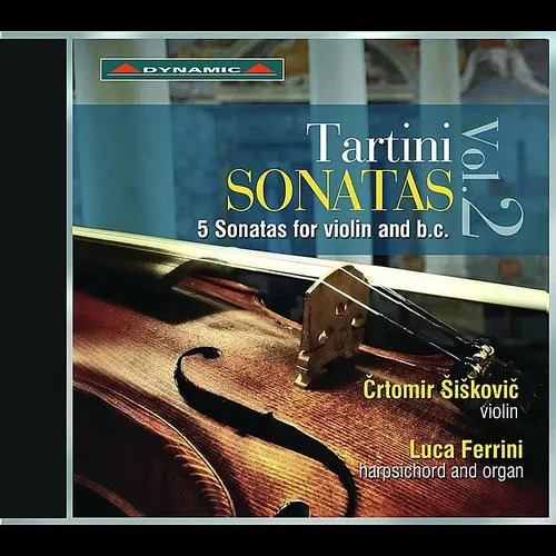 Tartini / Siskovic / Ferrini - Giuseppe Tartini: 5 Sonatas for Violin & b.c. vinyl record cover