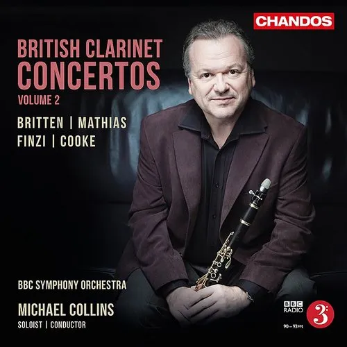 Benjamin Britten / Cooke,Arnold / Collins,Michael - British Clarinet Concertos 2 vinyl record cover