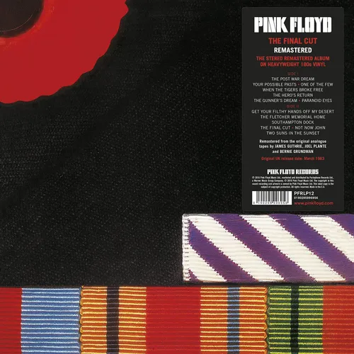 Pink Floyd - Final Cut vinyl record cover