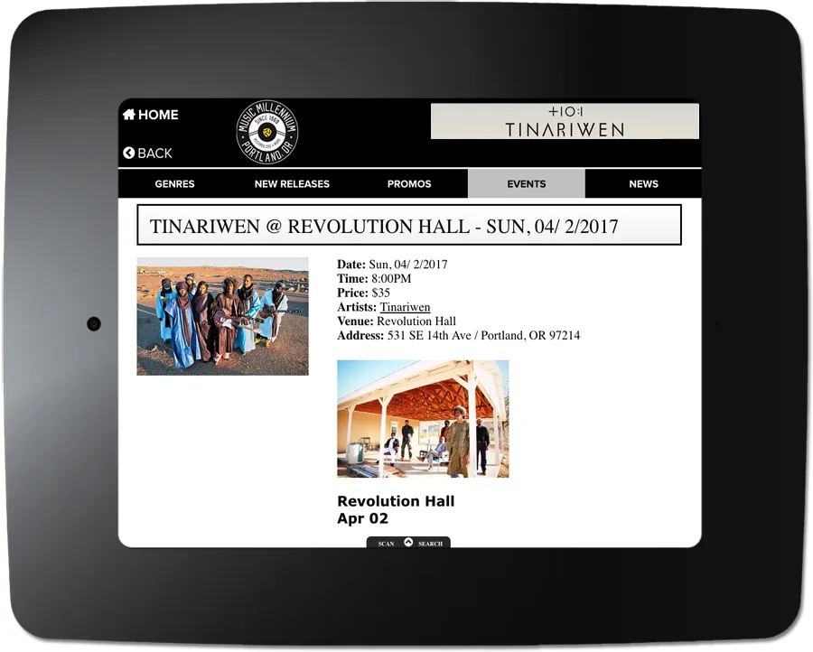 Tinariwen - Kiosk Event Page