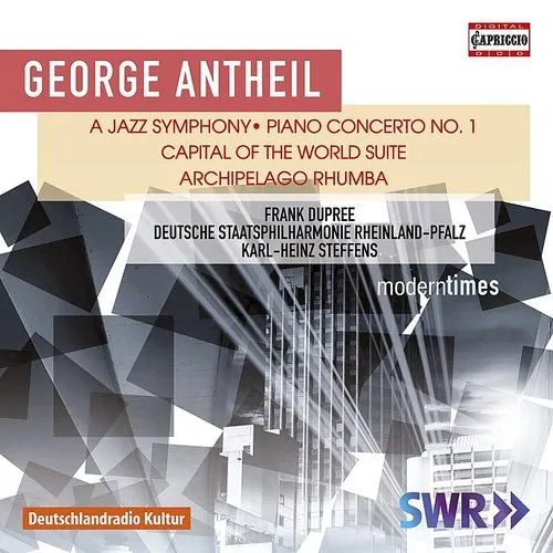 Staatsphilharmonie Rheinland-Pfalz - George Antheil: A Jazz Symphony, Piano Concerto 1 vinyl record cover